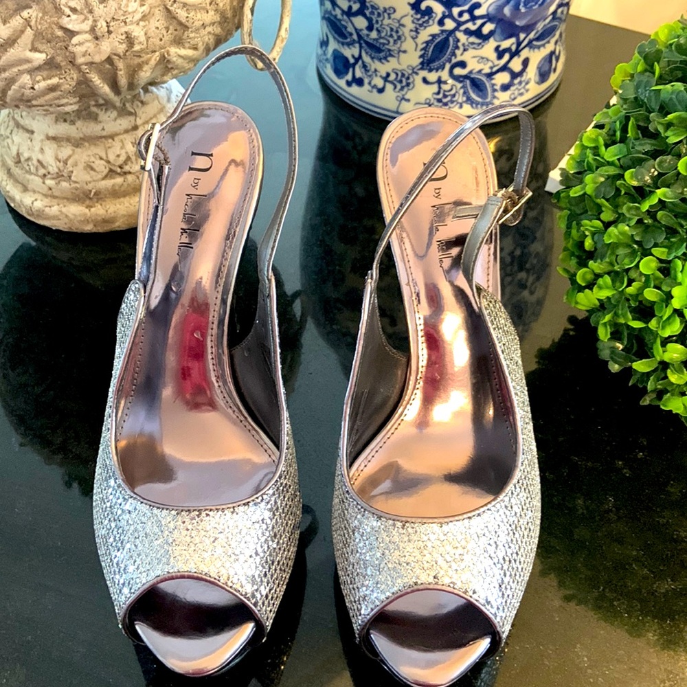 N by Nicole Miller Silver Heels